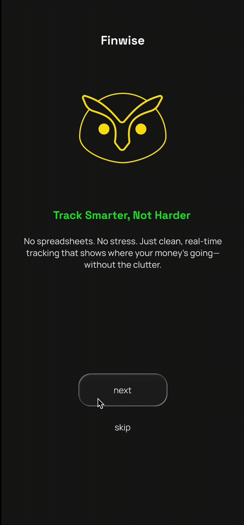 Smooth Onboarding flow: final design